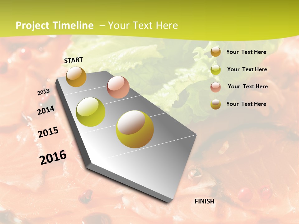 Carpaccio Z Łososia PowerPoint Template