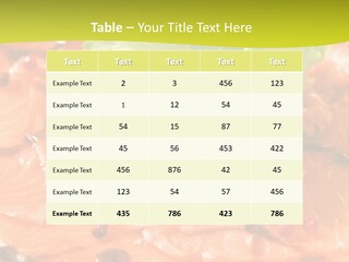 Carpaccio Z Łososia PowerPoint Template
