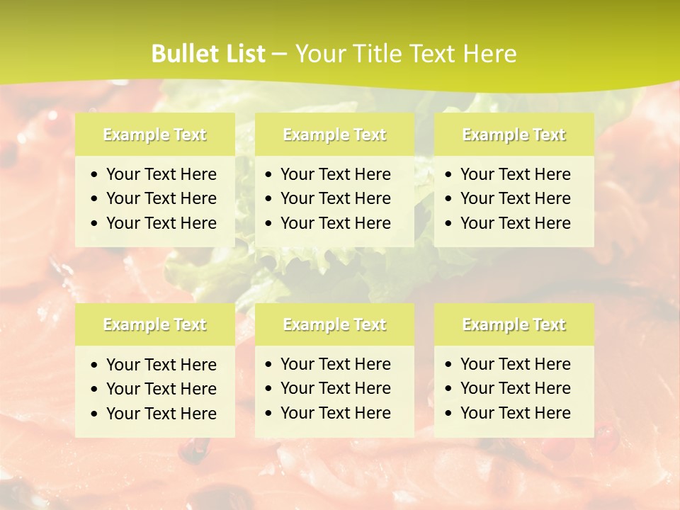 Carpaccio Z Łososia PowerPoint Template