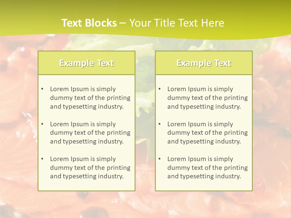 Carpaccio Z Łososia PowerPoint Template