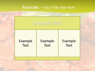 Carpaccio Z Łososia PowerPoint Template