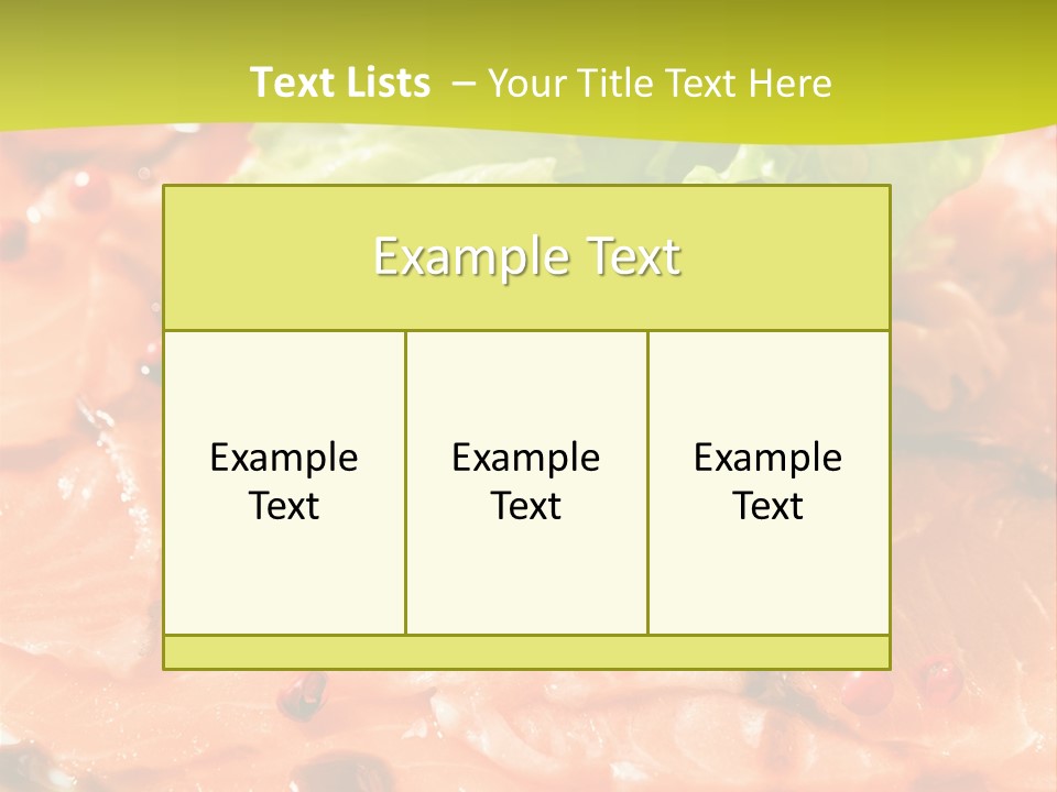 Carpaccio Z Łososia PowerPoint Template