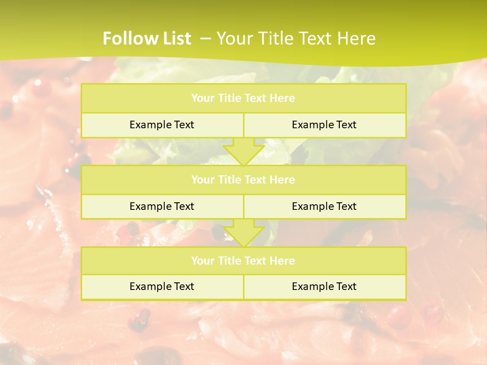 Carpaccio Z Łososia PowerPoint Template