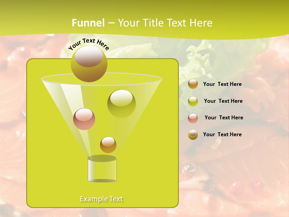 Carpaccio Z Łososia PowerPoint Template