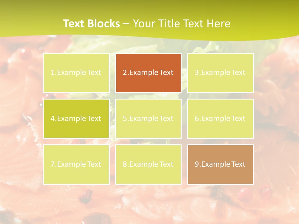 Carpaccio Z Łososia PowerPoint Template