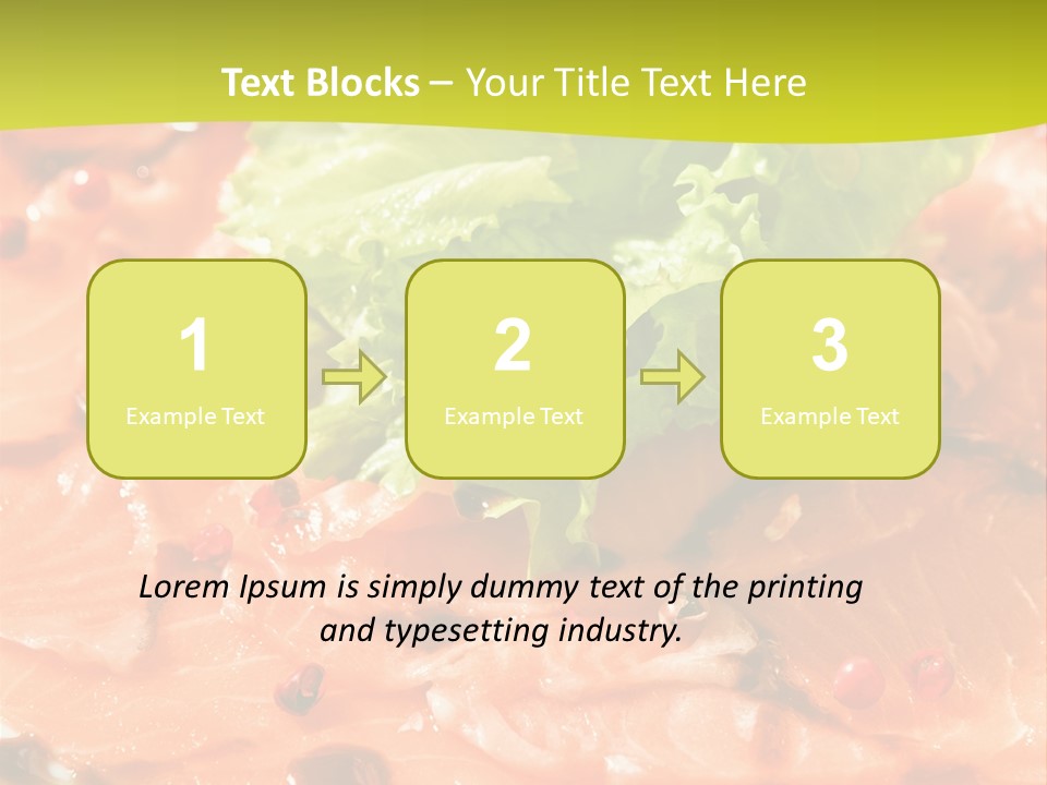 Carpaccio Z Łososia PowerPoint Template