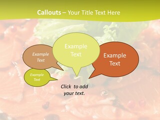 Carpaccio Z Łososia PowerPoint Template