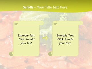 Carpaccio Z Łososia PowerPoint Template