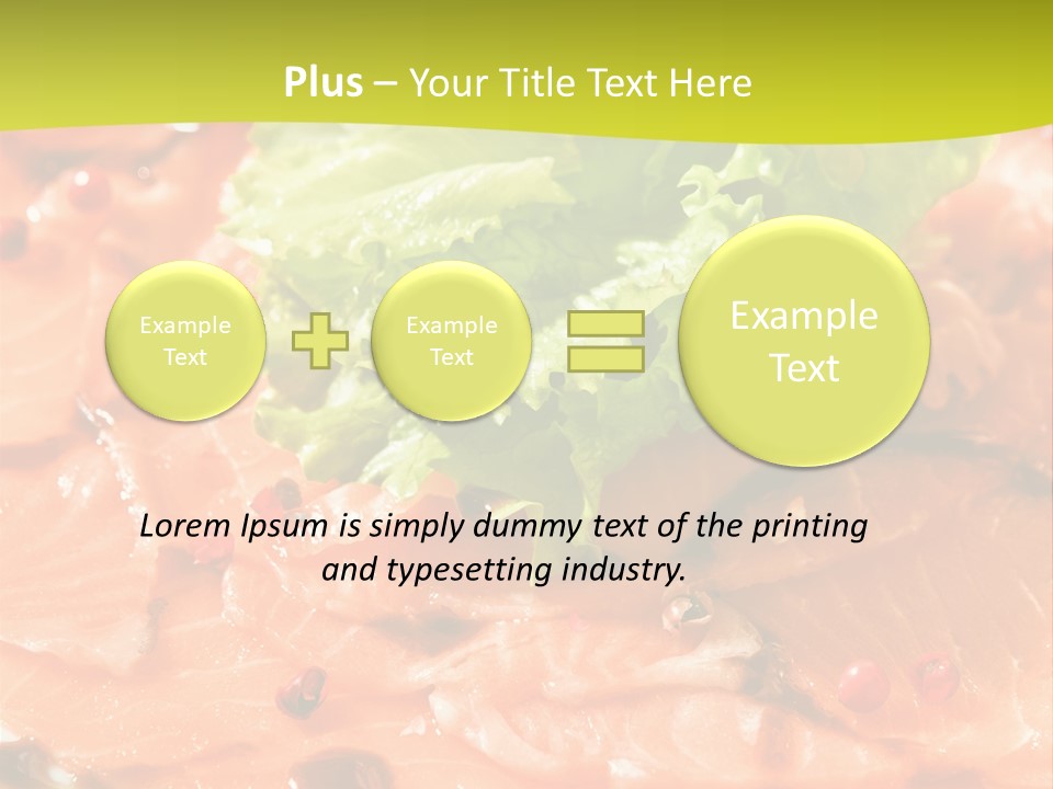 Carpaccio Z Łososia PowerPoint Template