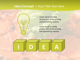 Carpaccio Z Łososia PowerPoint Template