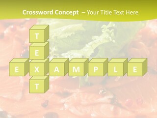 Carpaccio Z Łososia PowerPoint Template