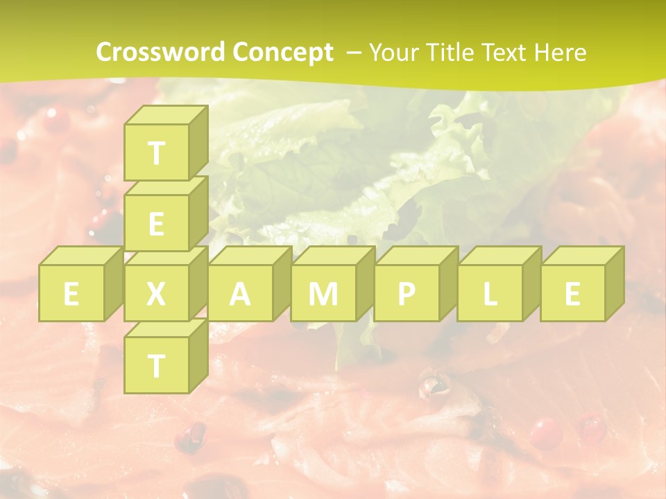 Carpaccio Z Łososia PowerPoint Template