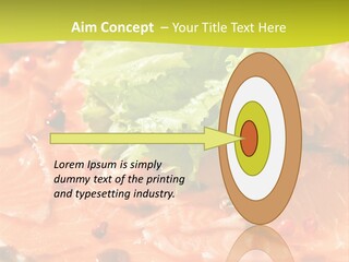 Carpaccio Z Łososia PowerPoint Template