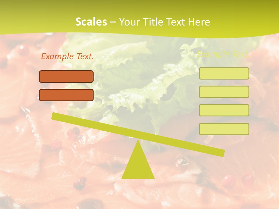Carpaccio Z Łososia PowerPoint Template