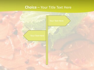 Carpaccio Z Łososia PowerPoint Template