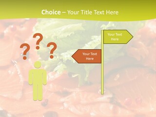 Carpaccio Z Łososia PowerPoint Template