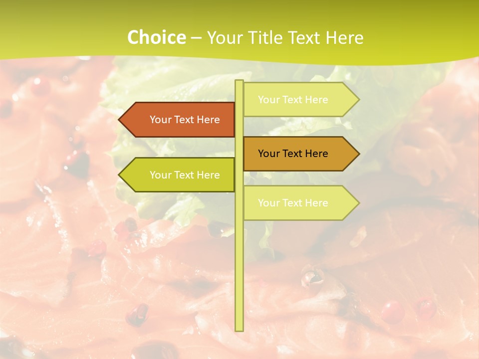 Carpaccio Z Łososia PowerPoint Template