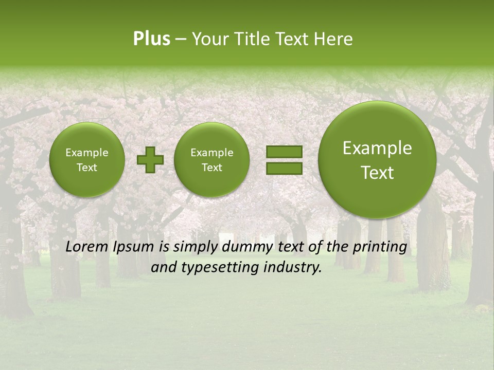 Spring Trees PowerPoint Template