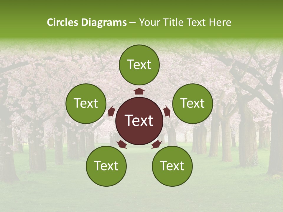 Spring Trees PowerPoint Template