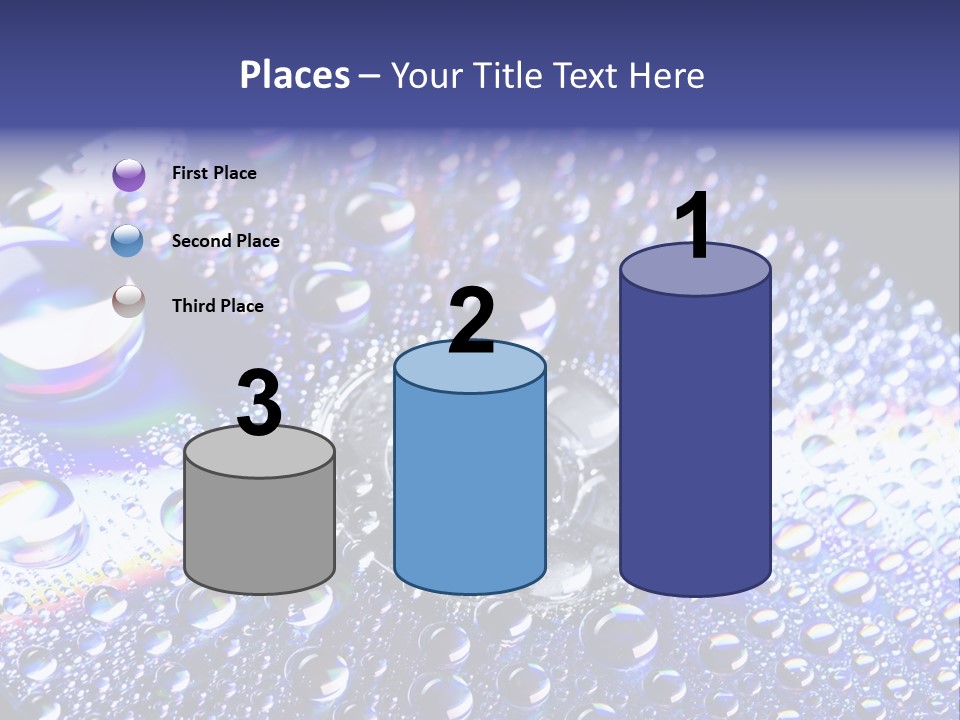 Cd Rom Disk Water PowerPoint Template