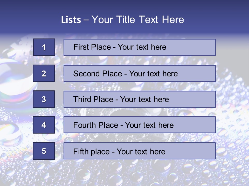 Cd Rom Disk Water PowerPoint Template