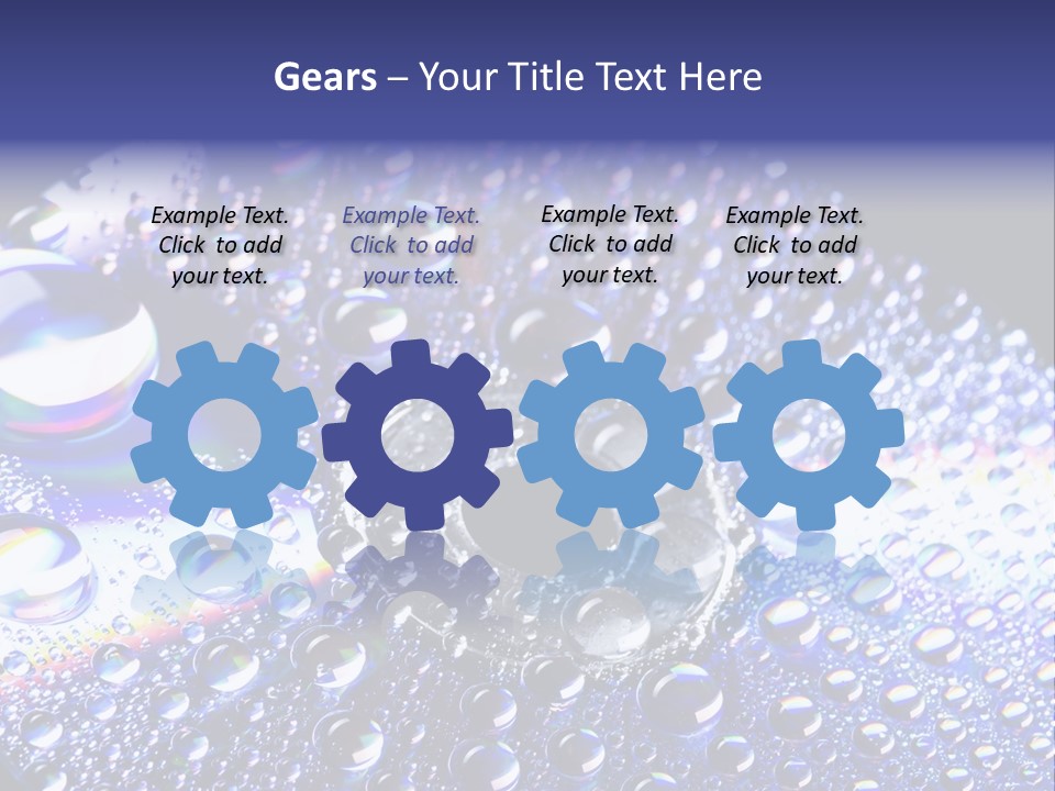 Cd Rom Disk Water PowerPoint Template