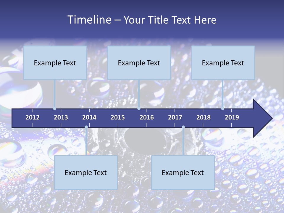 Cd Rom Disk Water PowerPoint Template