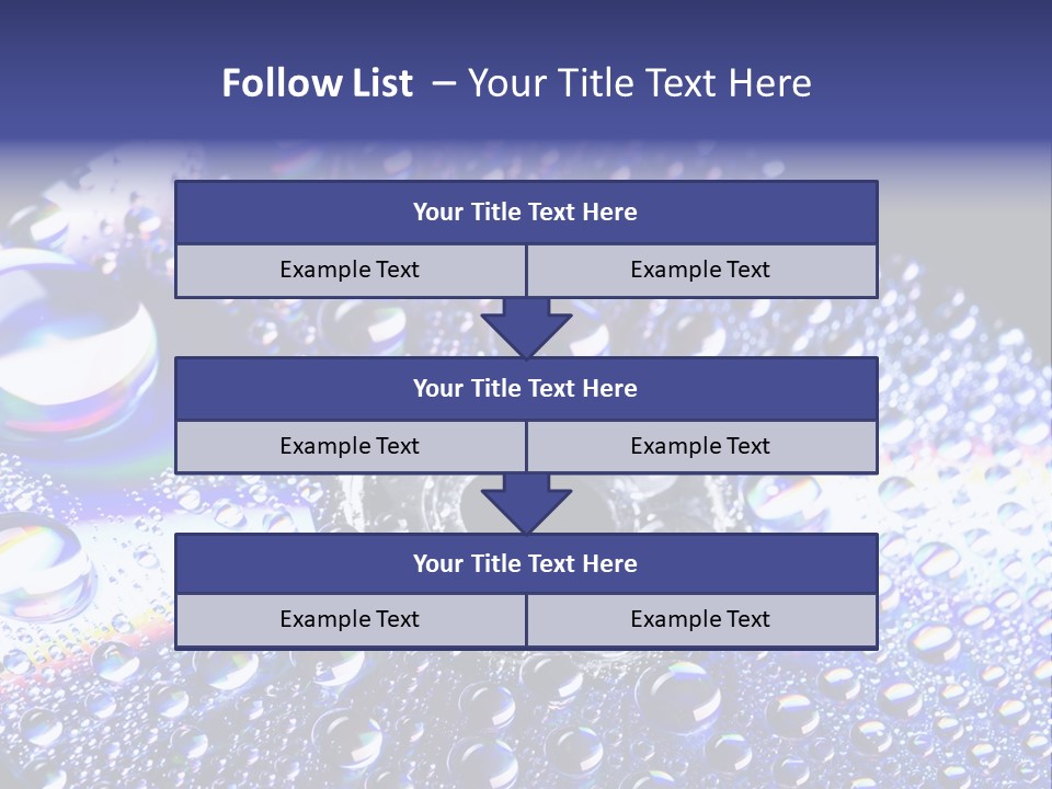 Cd Rom Disk Water PowerPoint Template