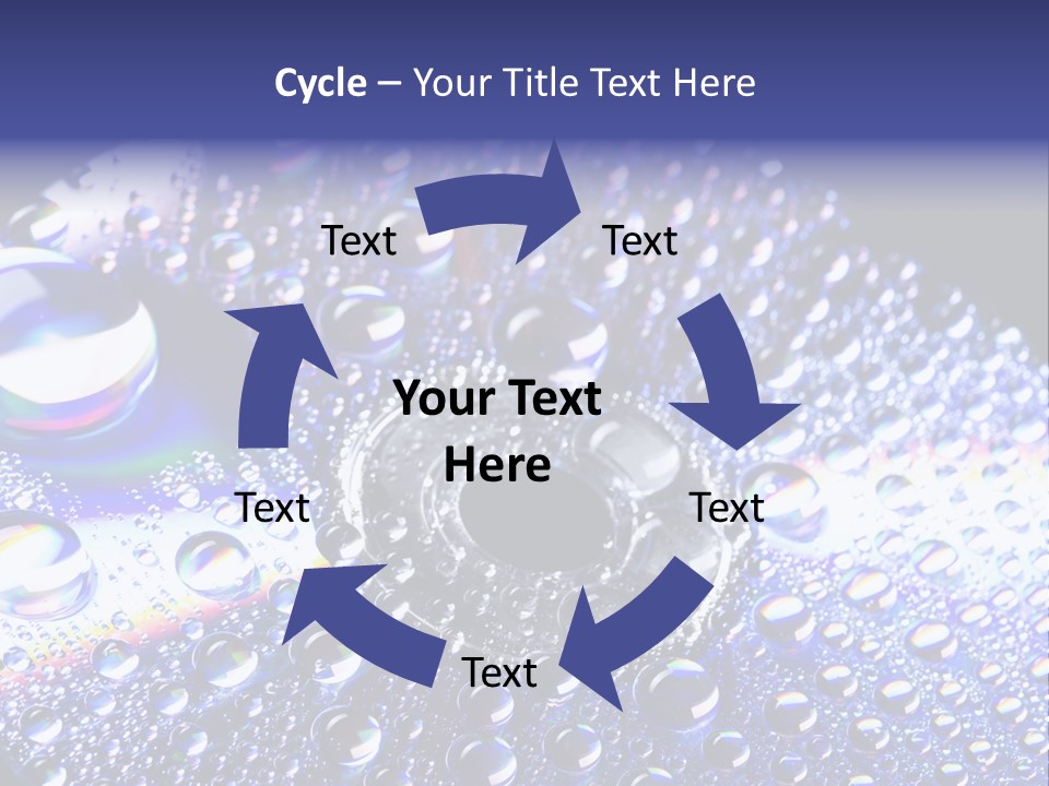 Cd Rom Disk Water PowerPoint Template