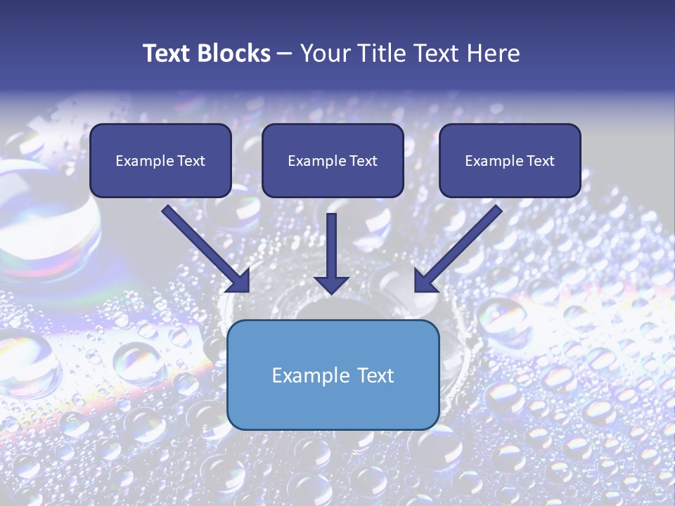 Cd Rom Disk Water PowerPoint Template
