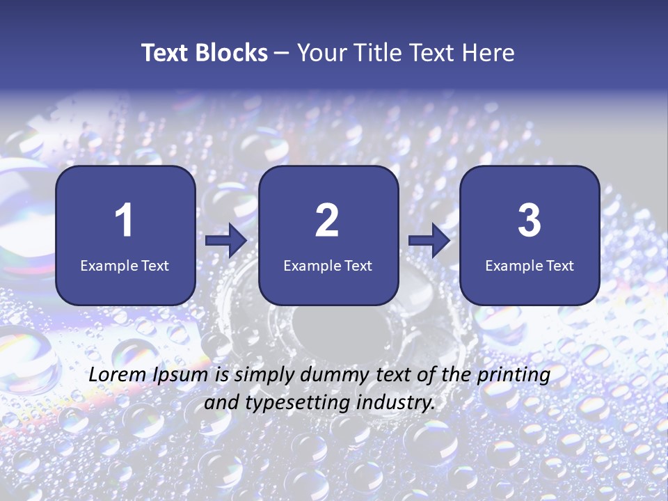 Cd Rom Disk Water PowerPoint Template