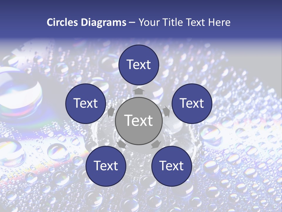 Cd Rom Disk Water PowerPoint Template