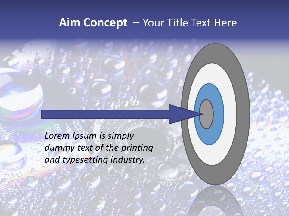 Cd Rom Disk Water PowerPoint Template