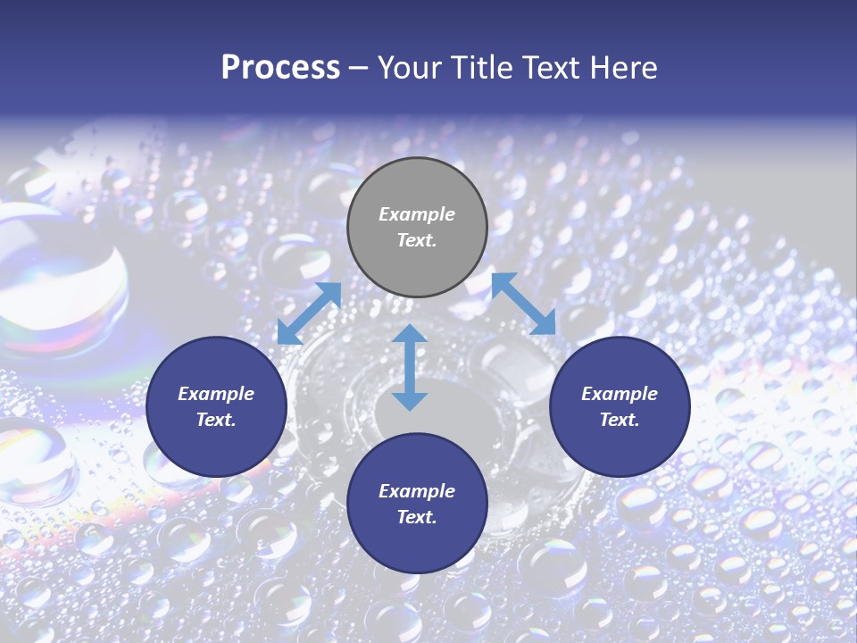 Cd Rom Disk Water PowerPoint Template