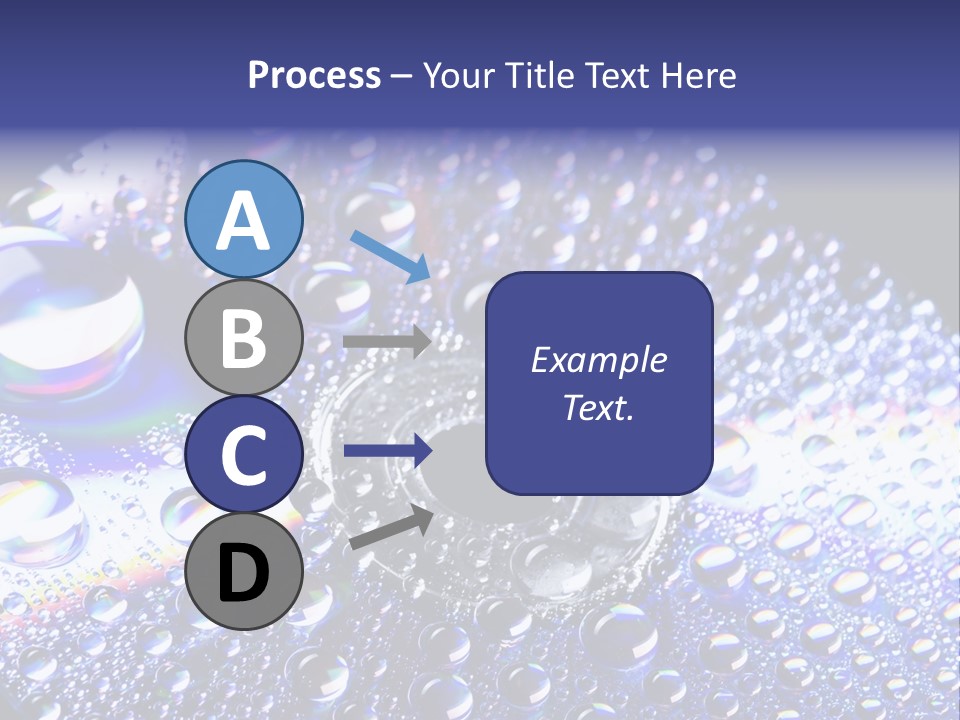 Cd Rom Disk Water PowerPoint Template
