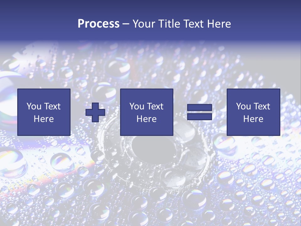 Cd Rom Disk Water PowerPoint Template