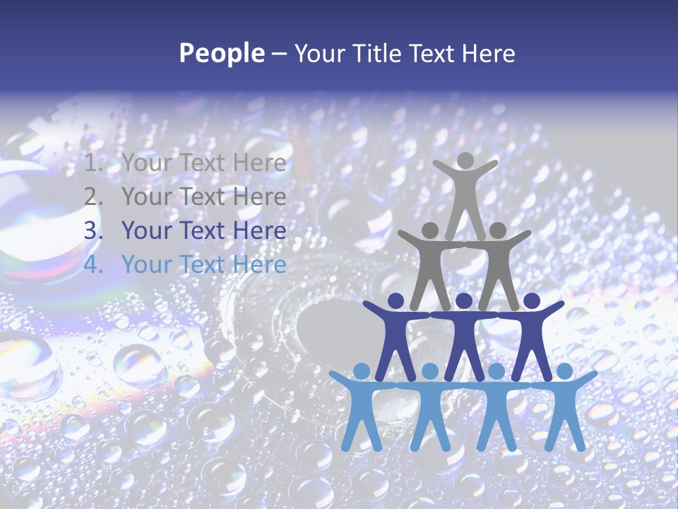 Cd Rom Disk Water PowerPoint Template