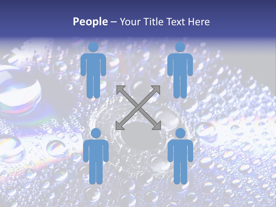 Cd Rom Disk Water PowerPoint Template
