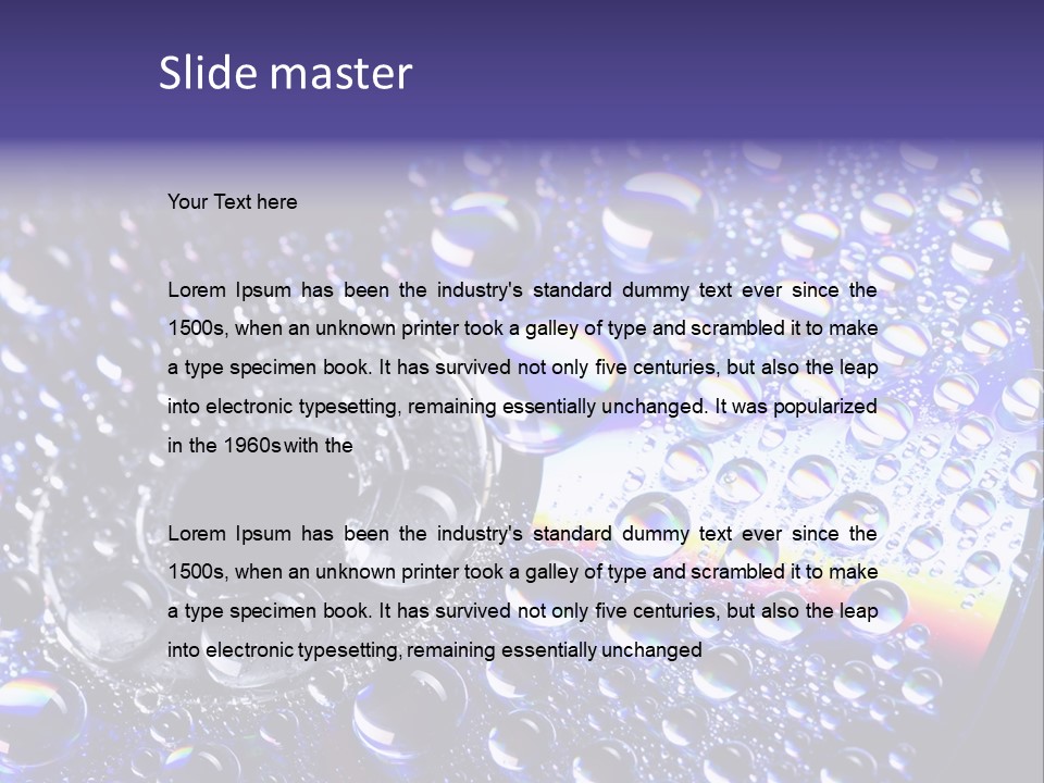 Laser Bright Refraction PowerPoint Template