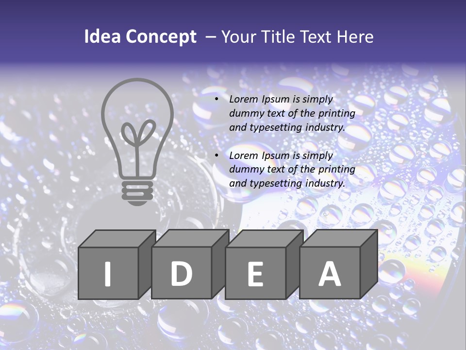 Laser Bright Refraction PowerPoint Template