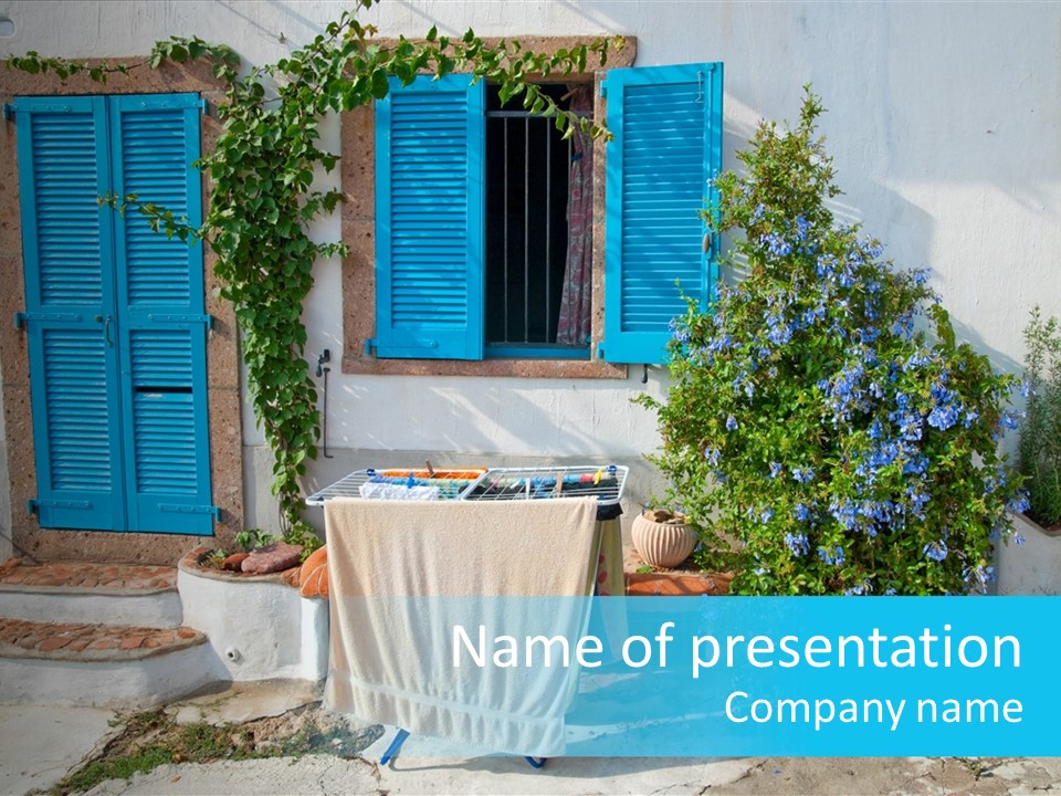 Plant Entries Exterior PowerPoint Template
