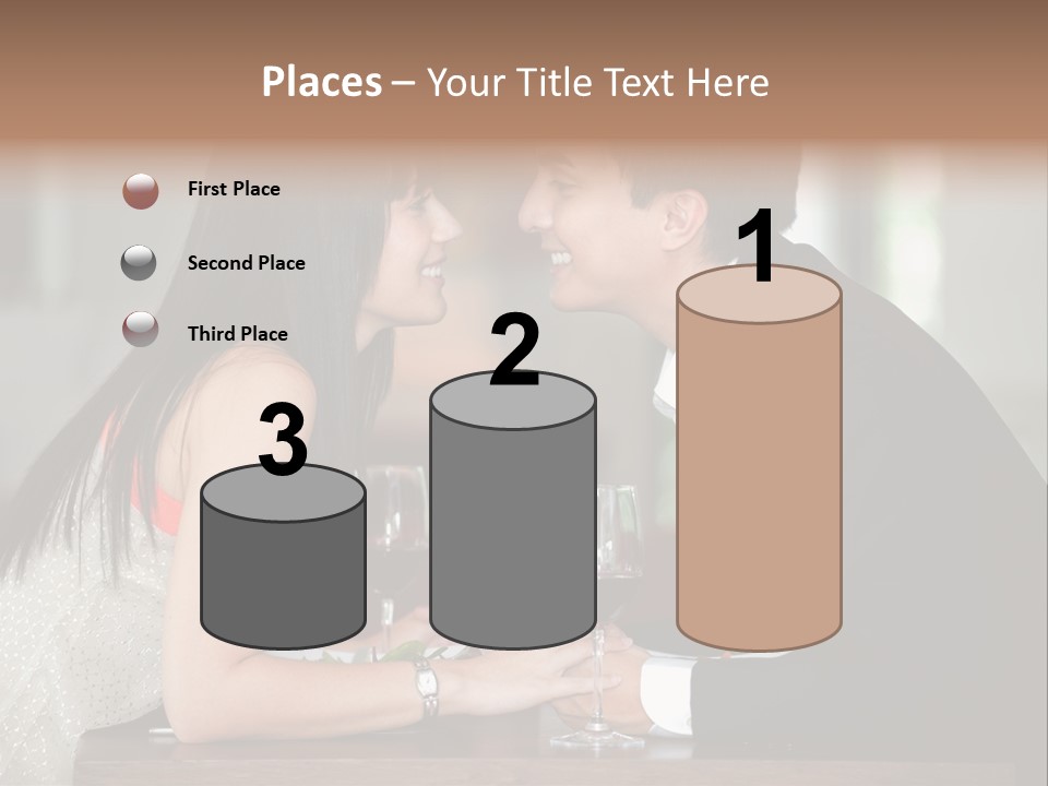 Holding Hands Over Dinner PowerPoint Template