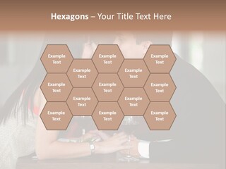 Holding Hands Over Dinner PowerPoint Template