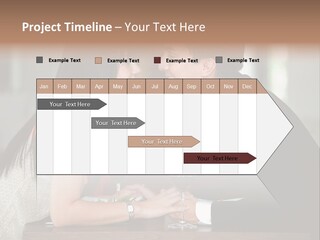 Holding Hands Over Dinner PowerPoint Template