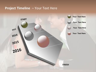 Holding Hands Over Dinner PowerPoint Template