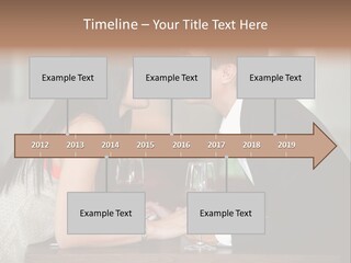 Holding Hands Over Dinner PowerPoint Template