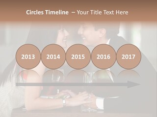 Holding Hands Over Dinner PowerPoint Template