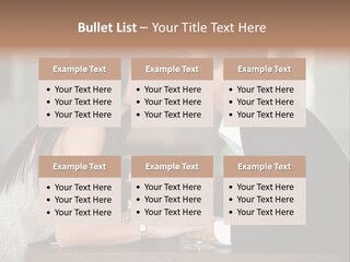 Holding Hands Over Dinner PowerPoint Template