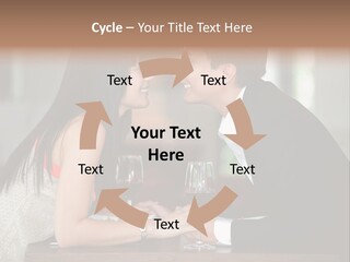 Holding Hands Over Dinner PowerPoint Template