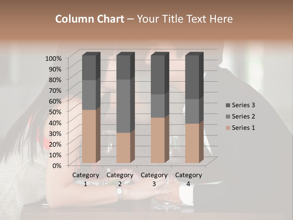 Holding Hands Over Dinner PowerPoint Template